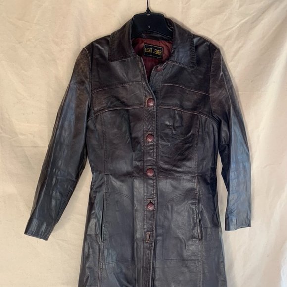 VINTAGE '1970's Austrian "Echt Leder" Mod Coat - Picture 7 of 9